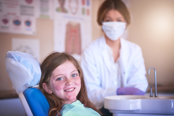 girl with a dentist